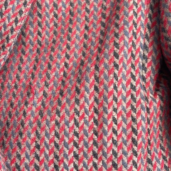 Vintage Audrey Laurent wool blend herringbone double breasted blazer sz 38 - Picture 5 of 7